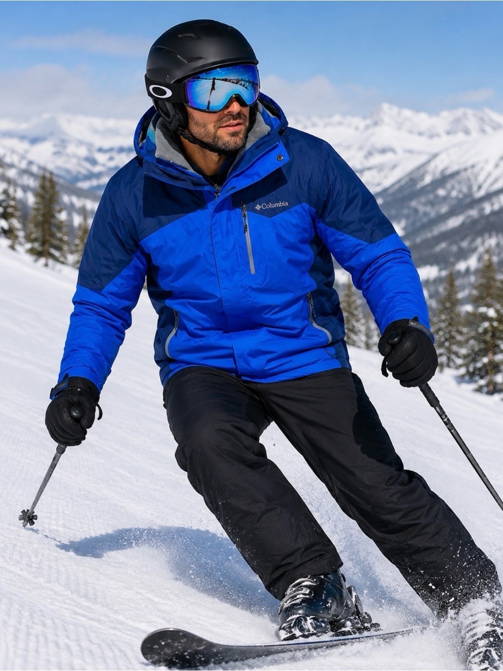 Columbia Interchange 2-in-1 Winter Jacket
Men's XL Blue Omni-Tech Ski Snow Coat - Picture 11 of 14